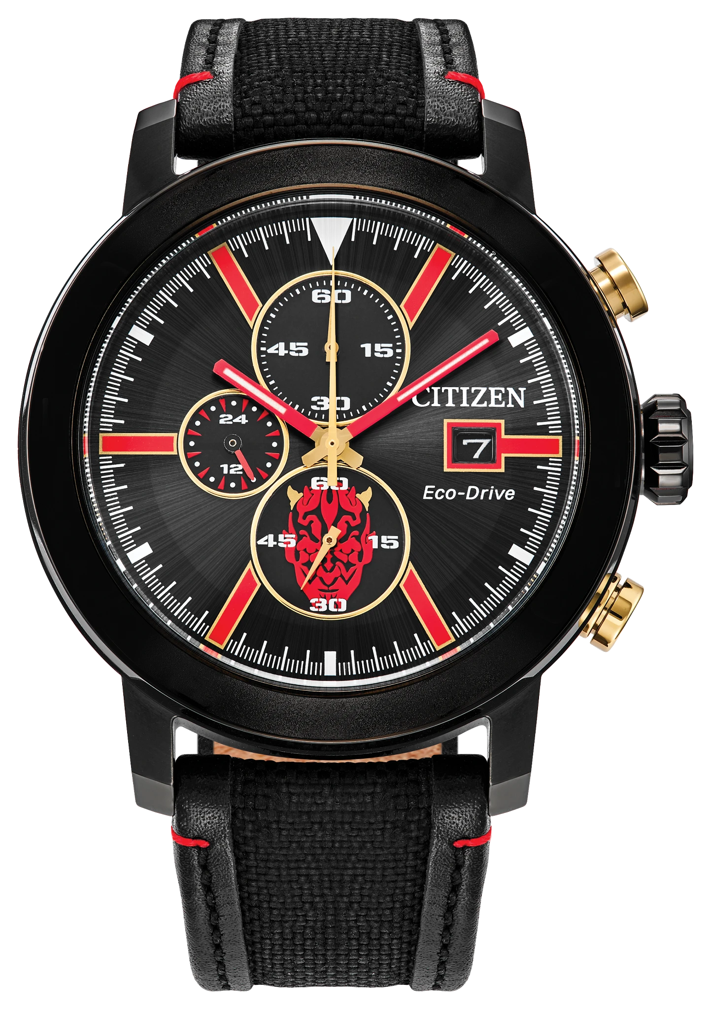 Darth Maul Black Dial Nylon & Leather Strap CA0766-02W | CITIZEN